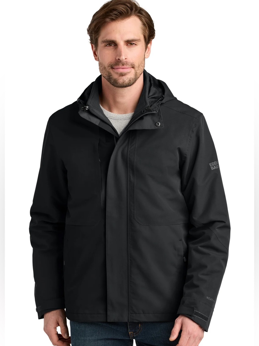 Eddie Bauer WeatherEdge windbreaker jacket rain coat waterproof durable pockets